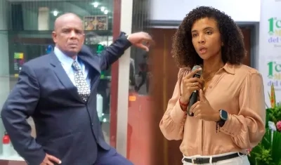 El exdiputado Sócrates Curi Perea y la gobernadora Nubia Carolina Córdoba Curi.