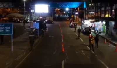 Frontera Colombia con Ecuador.