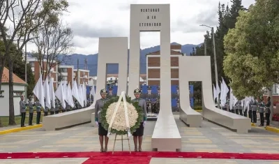 Imagen del homenaje.
