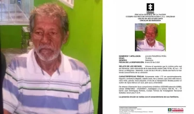 Julián Figueroa Peña, abuelo desaparecido. 