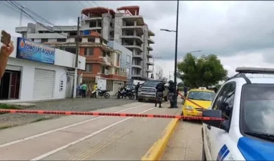 Lugar donde fue asesinado Favián Aguilar