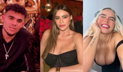 Luis Díaz, Sofía Vergara y Karol G.