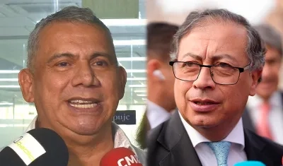 Máximo Noriega y Gustavo Petro.
