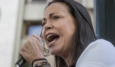 La candidata presidencial María Corina Machado.