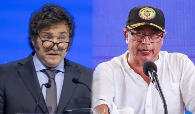 Javier Milei y Gustavo Petro.