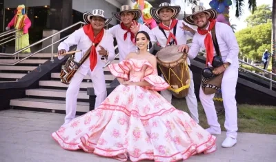 Natalia Carolina Acosta Muriel, Reina del Carnaval de Santo Tomás.