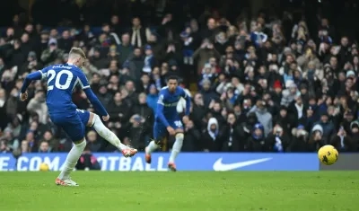 Momento del gol de Cole Palmer.