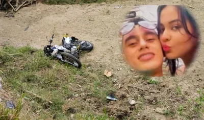 La pareja murió en el lugar del accidente. 