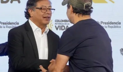 El Presidente Gustavo Petro y el Alcalde Alex Char.