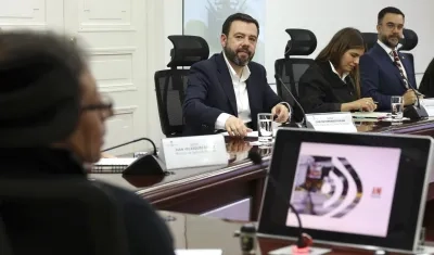 El Presidente Petro y el alcalde de Bogotá, Carlos Fernando Galán, en Casa de Nariño
