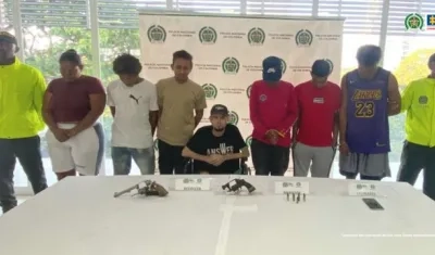 Presuntos integrantes de la subestructura ‘Clan del Golfo’.