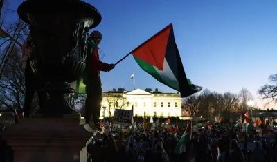 Imagen de los manifestantes.