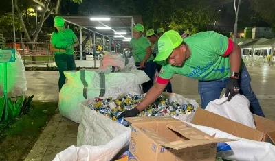 Recolección y clasificación de residuos.