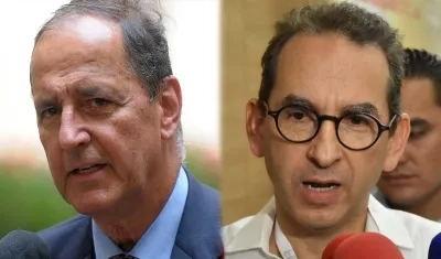 Los exministros Juan Camio Restrepo y Andrés Valencia