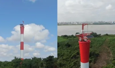 Torre instalada por la Dimar. 