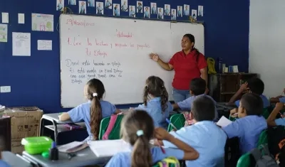 Foto referencia de docente de Bolívar