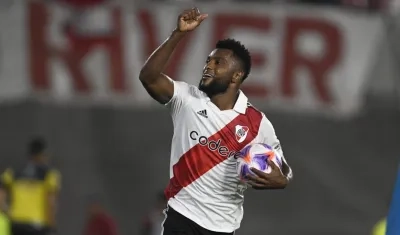 Miguel Ángel Borja llegó a River a mediados de 2022 procedente del Junior.