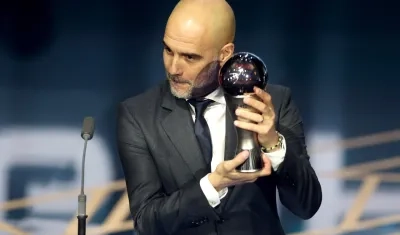 Pep Guardiola ganó por primera vez el The Best. 