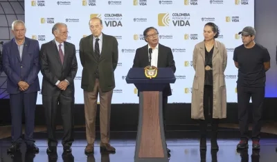 Gustavo Petro en su alocución del martes en donde manifestó que tenía listos los 8 millones de dólares para girarlos a Panam Sports.