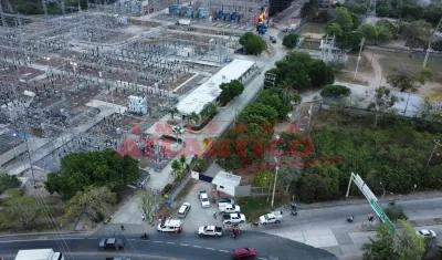 Incendio en subestación ISA de Sabanalarga 