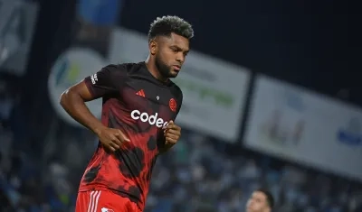 Miguel Ángel Borja sintió una molestia en el cuádriceps izquierdo.