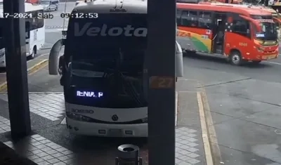 Accidente en la Terminal de Transporte de Bogotá. 