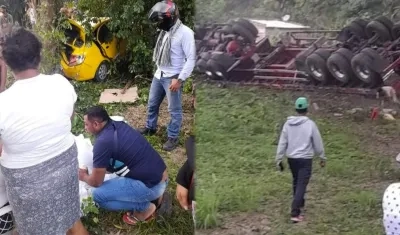 El accidente ocurrió en la vía que comunica al corregimiento de Matitas con Choles.