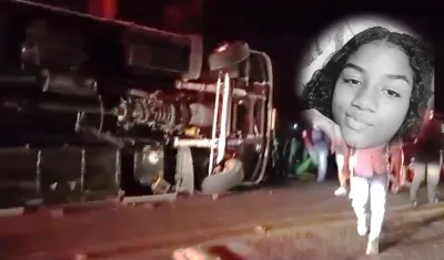 Nora Ballestas Cuesta, de 14 años, la víctima mortal del accidente este domingo 4 de febrero. 