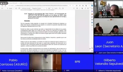 Abogado cuando se bañaba en plena audiencia virtual. 