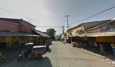 Sector donde se registró el homicidio. 