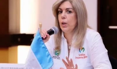 Clara Luz Roldán, exgobernadora del Valle del Cauca. 