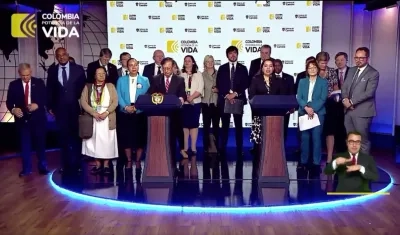 Los miembros del Consejo de Seguridad de la ONU en su visita a Colombia