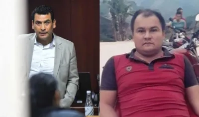 El coronel (r) Jorge Armando Pérez Amézquita y Dimar Torres.