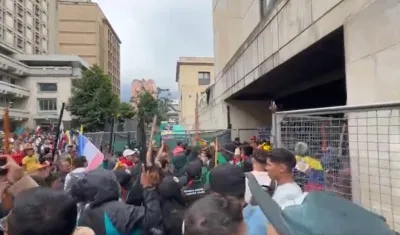 Imagen de la protesta.