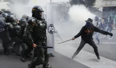 Disturbios el pasado 8 de febrero luego que la Corte Suprema no eligiera a la nueva Fiscal General de la Nación. 