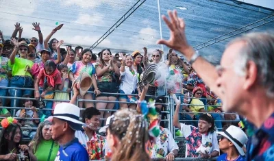 Eduardo Verano, gobernador del Atlántico en el Carnaval de Santo Tomás.j