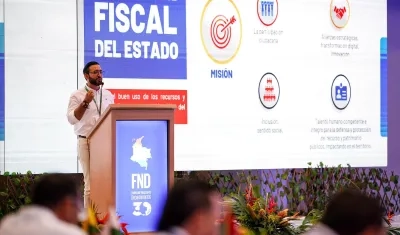 El Contralor en funciones, Carlos Mario Zuluaga.