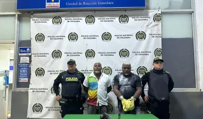 Eliasib David y Enmanuel Pacheco Caballero, capturados.