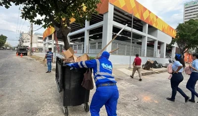 Se realizó una jornada de limpieza en la galería.