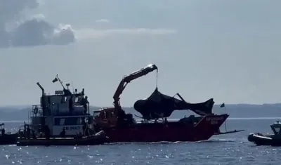 Helicóptero en el que se accidentó y falleció el presidente Sebastián Piñera. 