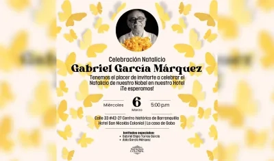 Homenaje a Gabriel García Márquez en el Hotel San Nicolás.