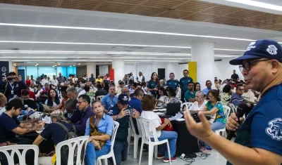 Juan Ospino Acuña, Secretario de Cultura durante la reunión.