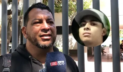 Leonardo Domínguez, padre del joven.