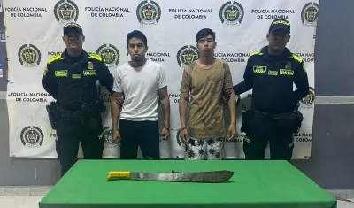 Los dos hermanos fueron capturados en flagrancia por la Policía. 