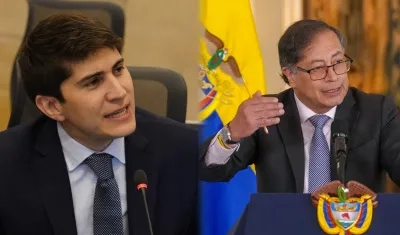 El representante Wadith Manzur y el Presidente Gustavo Petro.