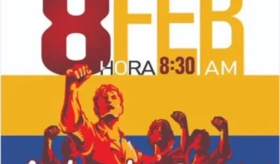 Ilustración que está siendo usada para promocionar las marchas en Bogotá. 