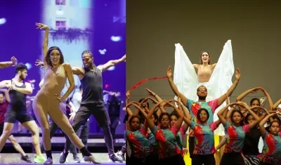 Melissa Cure en los ensayos.