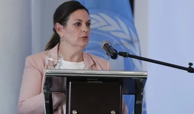 La representante en Colombia de la Oficina de la ONU para los Derechos Humanos, Juliette de Rivero.