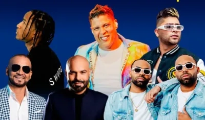 Algunos de los artistas que se presentarán.