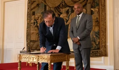 Gustavo Petro y Luis Gilberto Murillo.